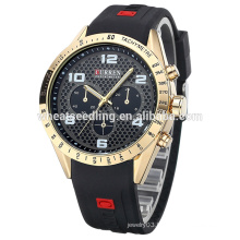 Curren mens watches top brand Sports Silicon Watches men